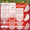 Christmas Doormat Stencils Reusable Holiday (half23) 11.8"L x 5.9"W